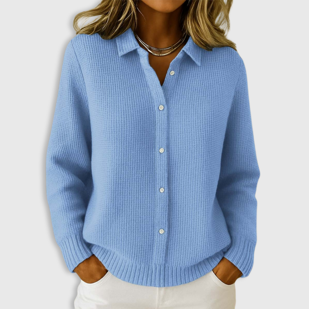 Elaine | Classic Knit Button Cardigan