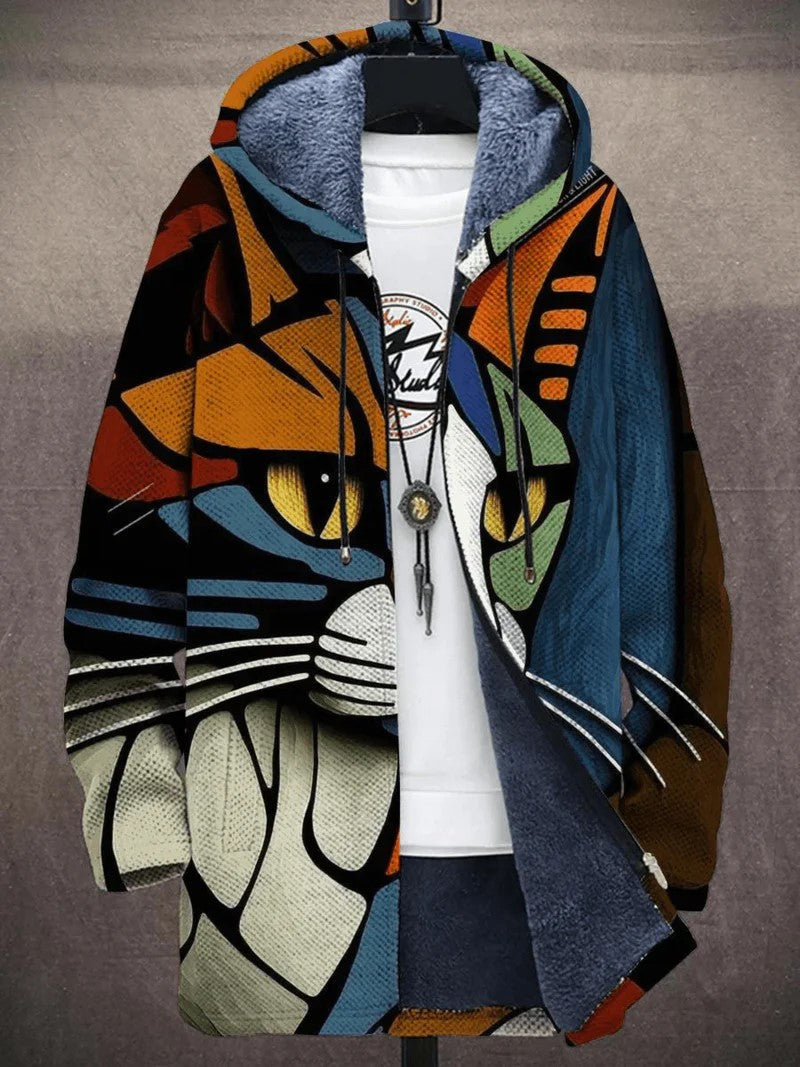 Els - 3D Graffiti Harajuku Jacket for a Bold Style