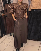 Oravelline - Elegant Trousers with Modern Zip Closure