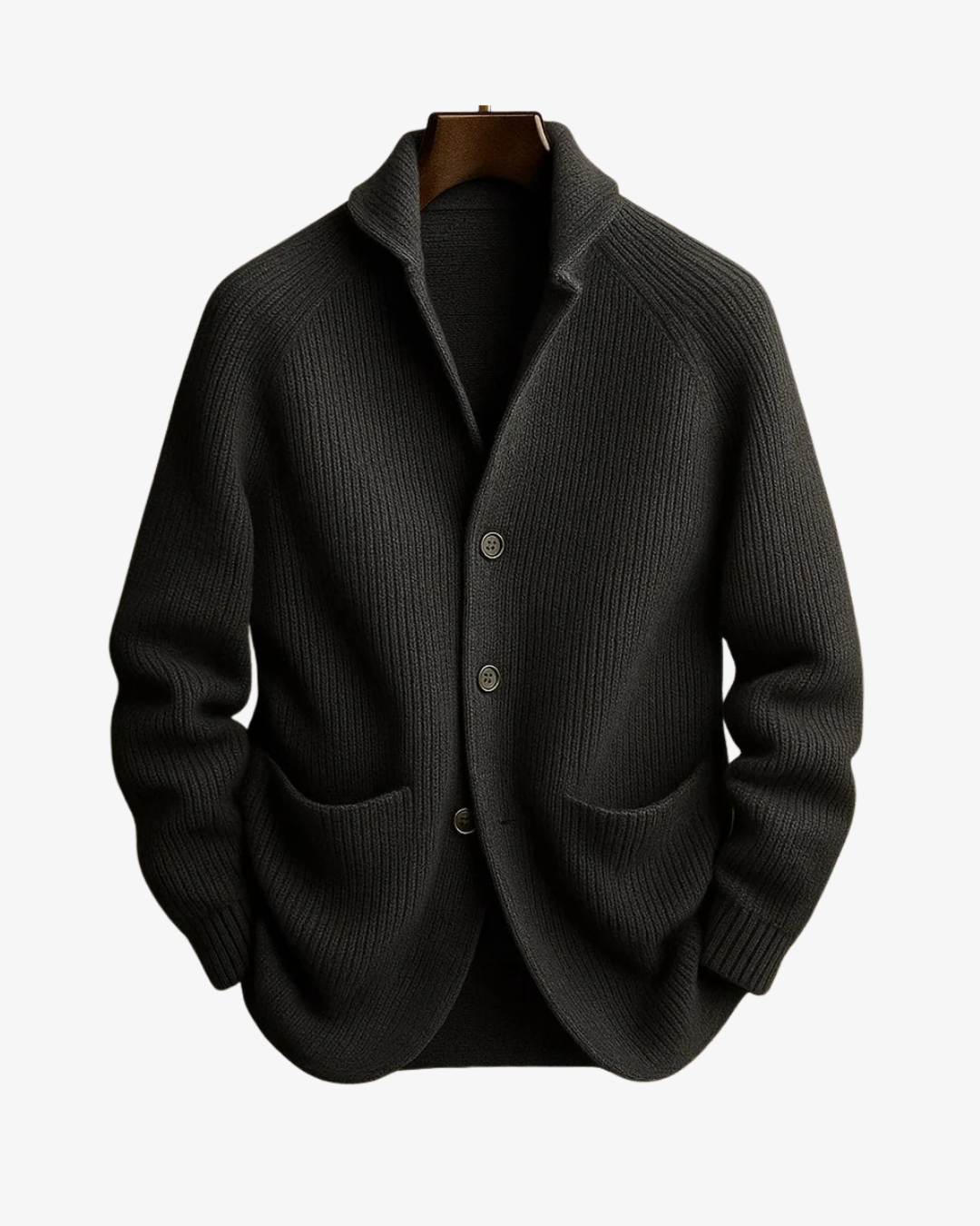 Pavel | Cardigan with a Button Front and Patch Pockets