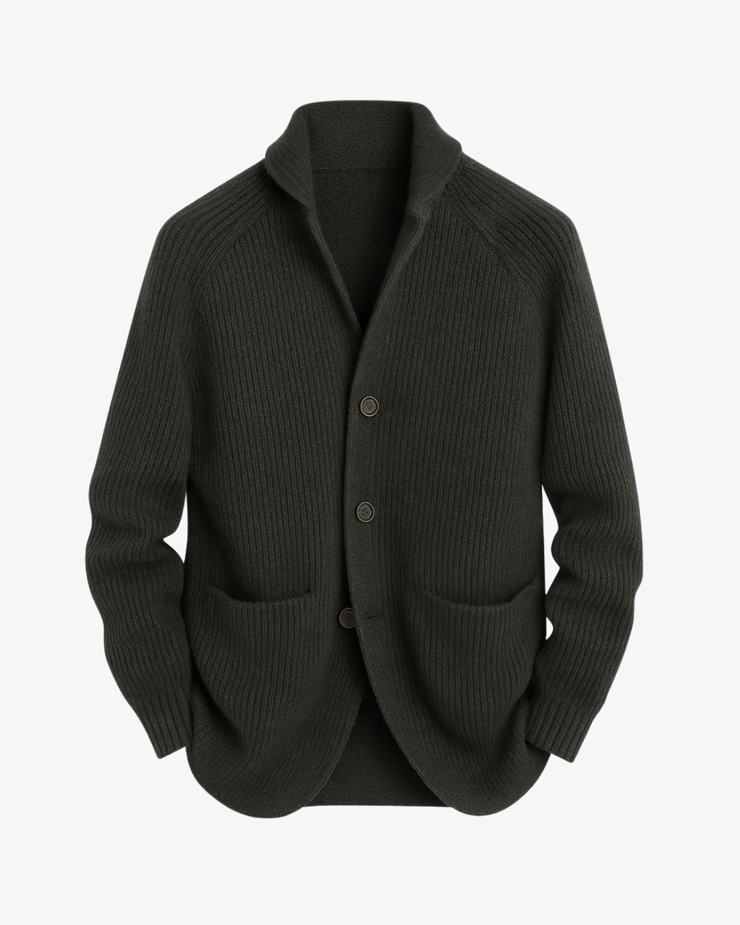 Pavel | Cardigan with a Button Front and Patch Pockets