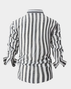 Glenn | Long Sleeve Shirt with Wide Vertical Stripes