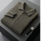 Rafelio | Knit Cardigan with Point Collar