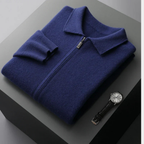 Rafelio | Knit Cardigan with Point Collar