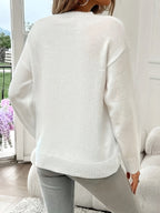 Madelyn - Elegant Geometric Heart Sweater