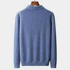 Perrin | Knitted Polo Shirt with Ribbed Collar and Cuffs