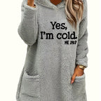 Marilina - Printed Plush Hoodie