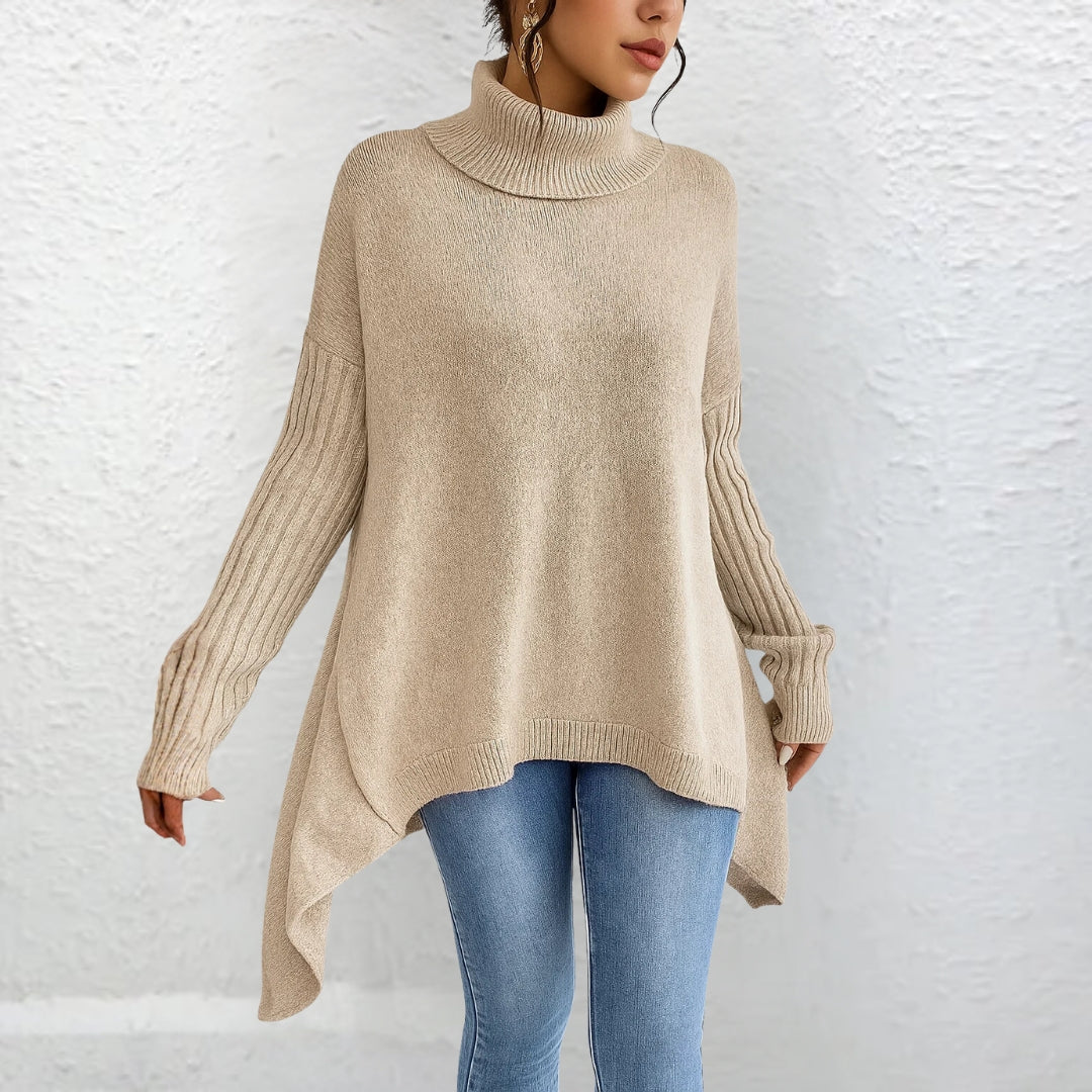 Helivienne - Soft Turtleneck Sweater