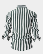 Glenn | Long Sleeve Shirt with Wide Vertical Stripes
