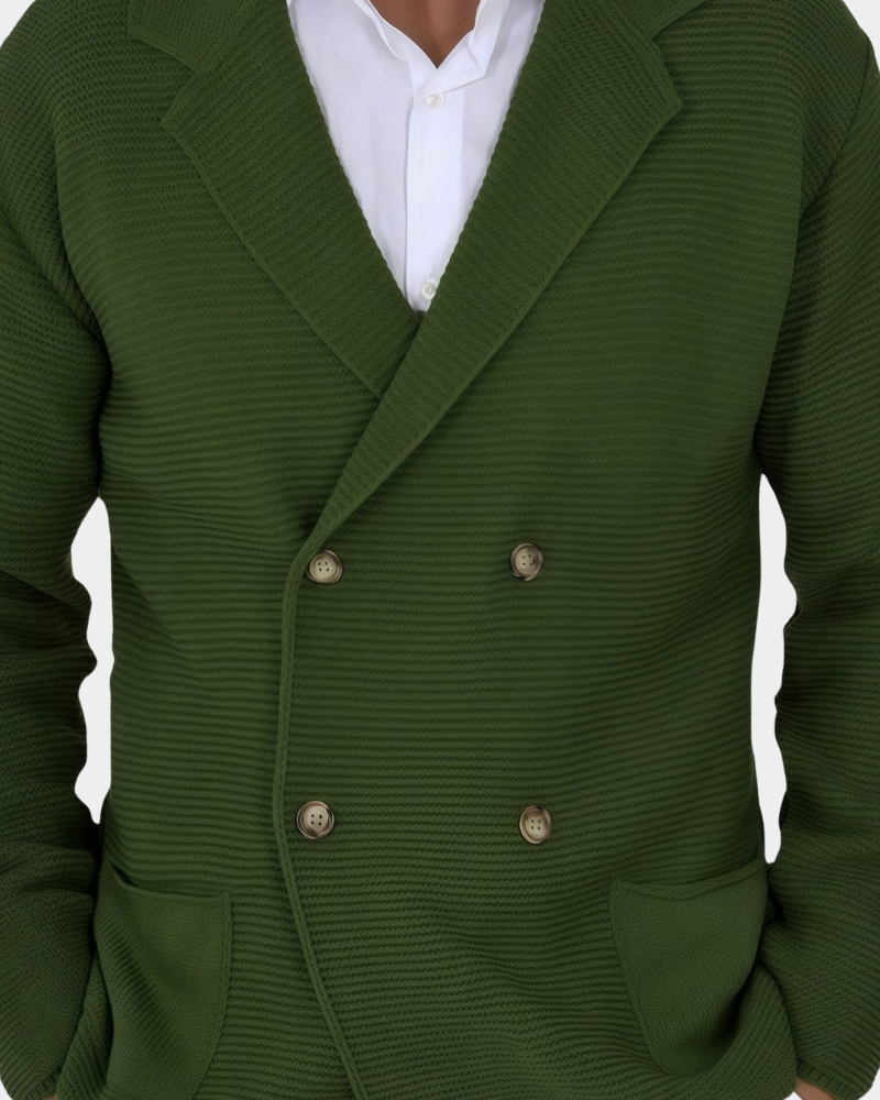 Rupert | Double Breasted Cardigan with Gold Buttons