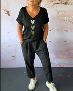 Tavira - Comfortable Casual Pants with Pocket and Solid Color