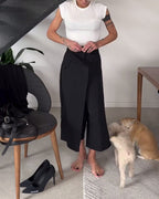 Blair - Women's Asymmetric Wide-Leg Trousers for Office and Everyday Wear