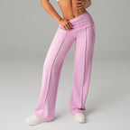 Niselle - Women's Plain Straight Leg Trousers