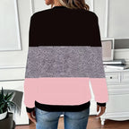 Joravessia - Vintage Heart Colorblock Sweatshirt