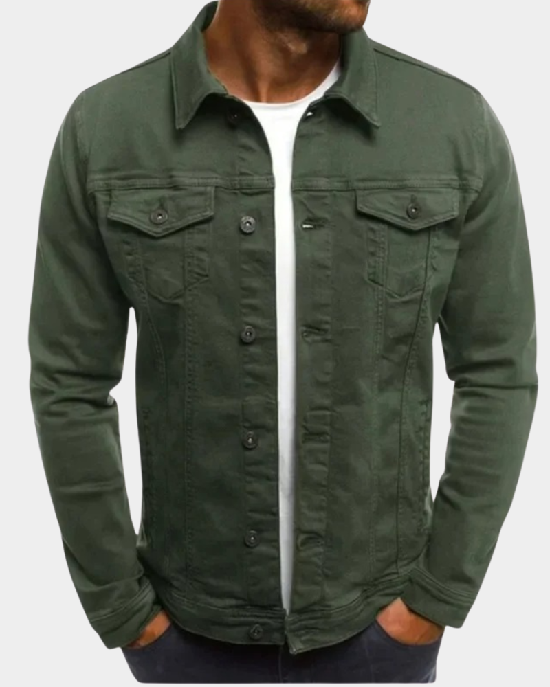 Noel | Overshirt with a Point Collar and a Button Front