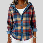 Neraviennea - Trendy Checkered Jacket with Hood