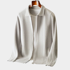 Rafelio | Knit Cardigan with Point Collar