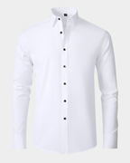 Wendell | Long Sleeve Dress Shirt with Point Collar