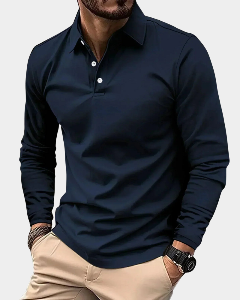 Sullivan | Long Sleeve Polo Shirt in Slim Fit