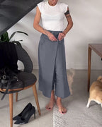 Blair - Women's Asymmetric Wide-Leg Trousers for Office and Everyday Wear