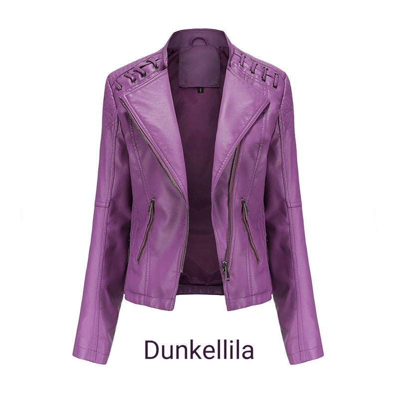 Cleo - Washed lambskin jacket