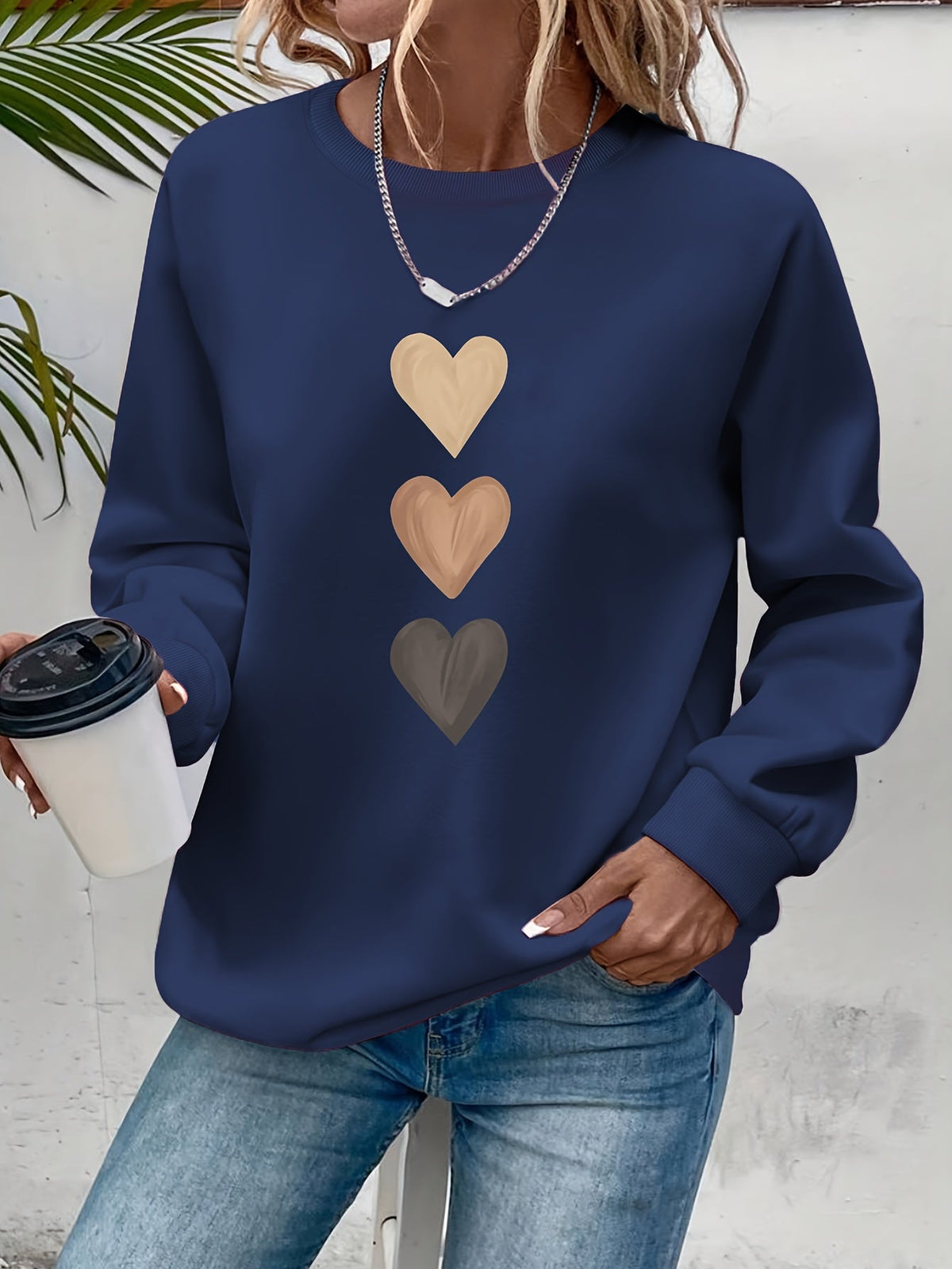 Belviera - Soft Heart Pattern Sweater
