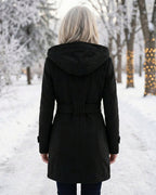 Sheila | Plaid Collar Wool Coat