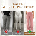 Nara - High Elasticity - High Waist Straight Leg Casual Pants