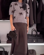 Oravisse - Soft Knit Sweater with Decorative Knots