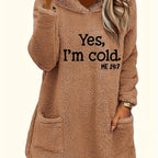 Marilina - Printed Plush Hoodie
