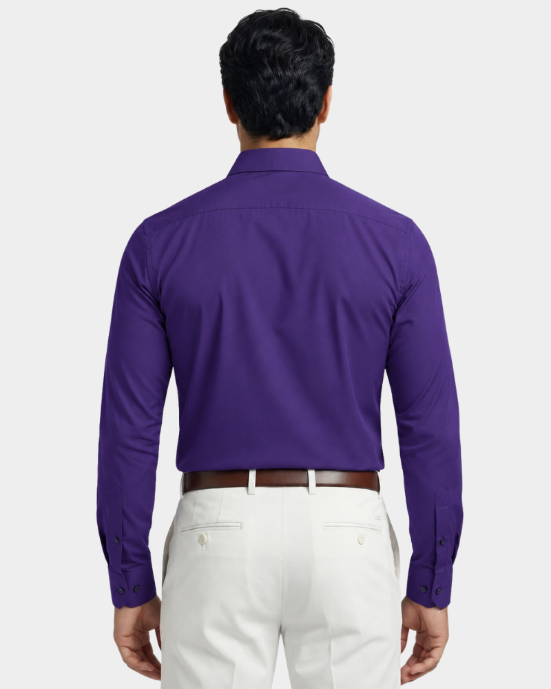 Wendell | Long Sleeve Dress Shirt with Point Collar