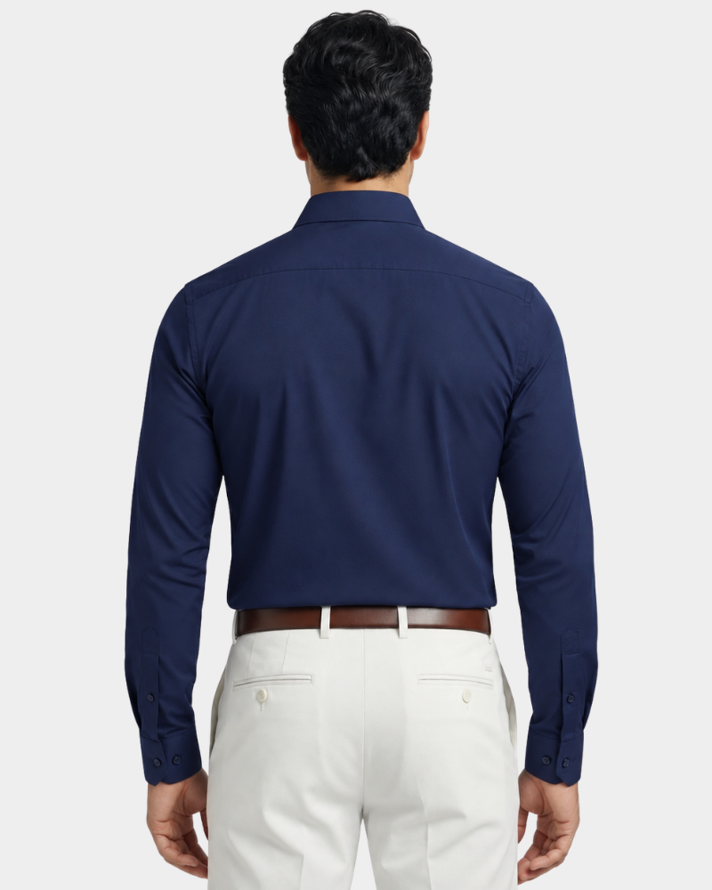Wendell | Long Sleeve Dress Shirt with Point Collar