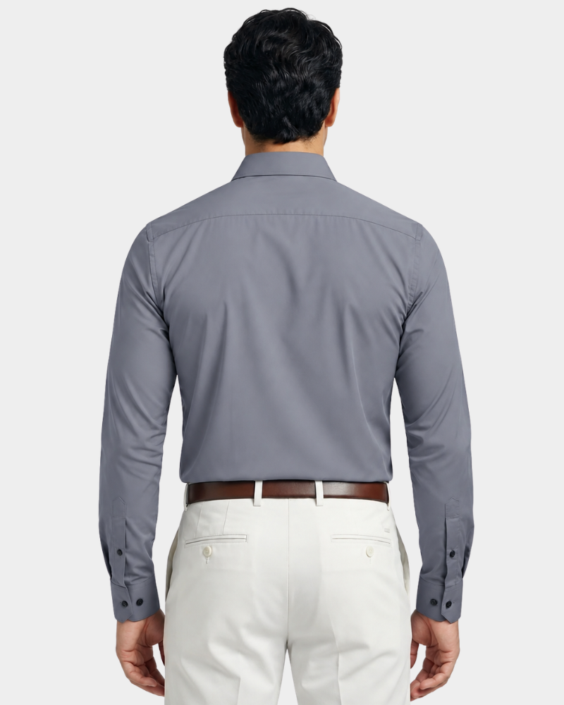 Wendell | Long Sleeve Dress Shirt with Point Collar