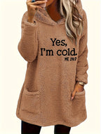 Marilina - Printed Plush Hoodie