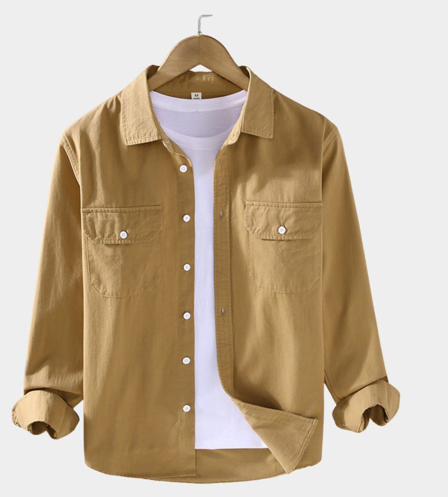 Grant | Relaxed Fit Overshirt with Button Front