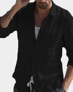 Nicholas | Long Sleeve Shirt with Spread Collar