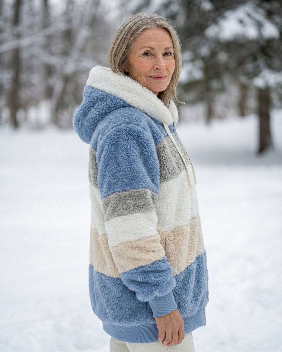 Beverley | Colorblock Plush Jacket