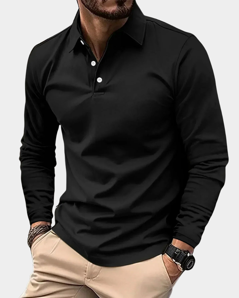 Sullivan | Long Sleeve Polo Shirt in Slim Fit
