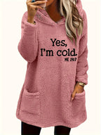 Marilina - Printed Plush Hoodie