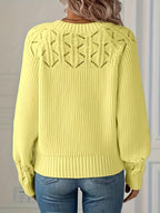 Joravelisse - Elegant Long-Sleeved Knit Sweater