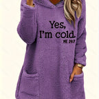 Marilina - Printed Plush Hoodie