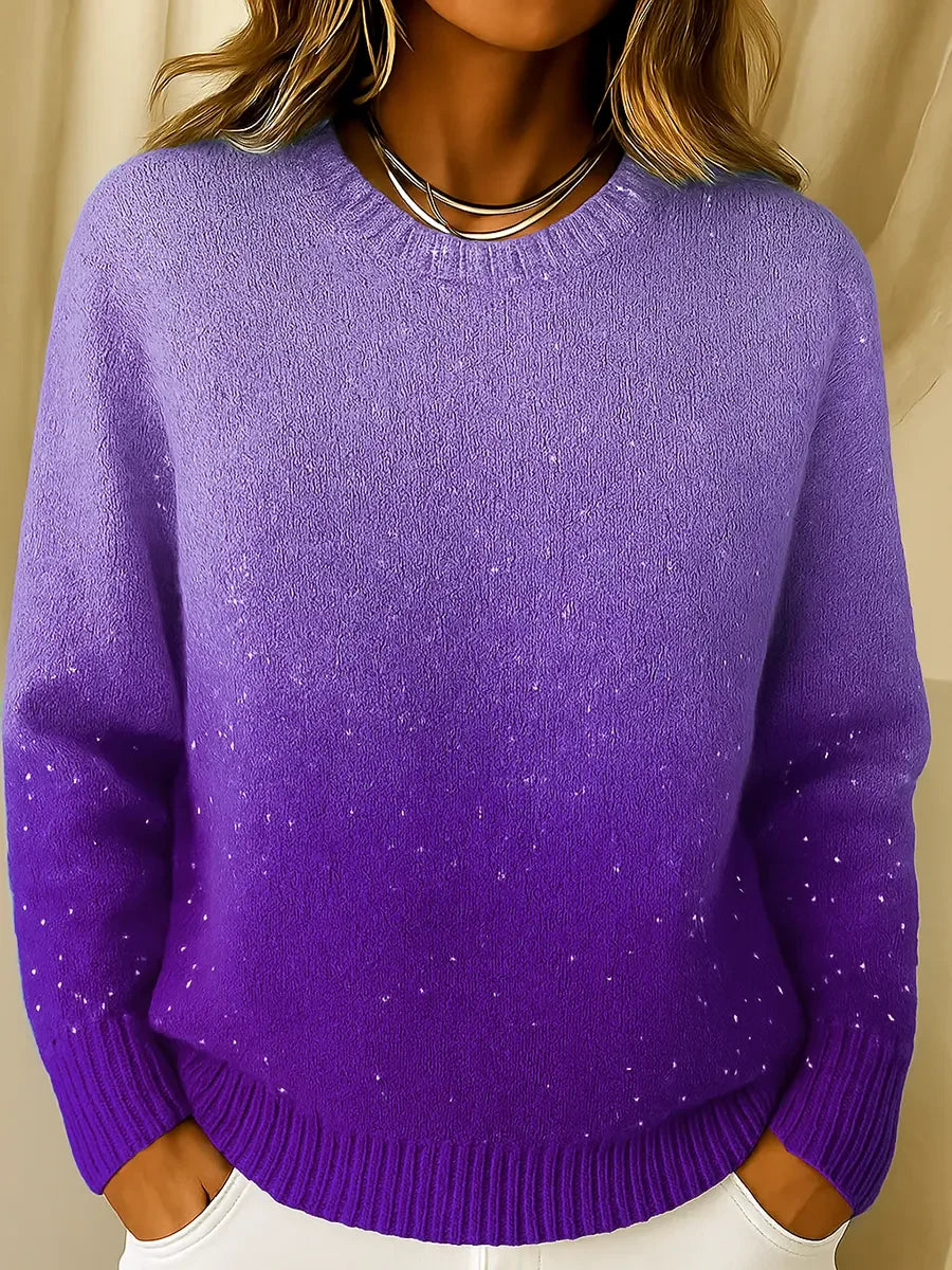 Cyravelle - Soft Ombré Knit Sweater