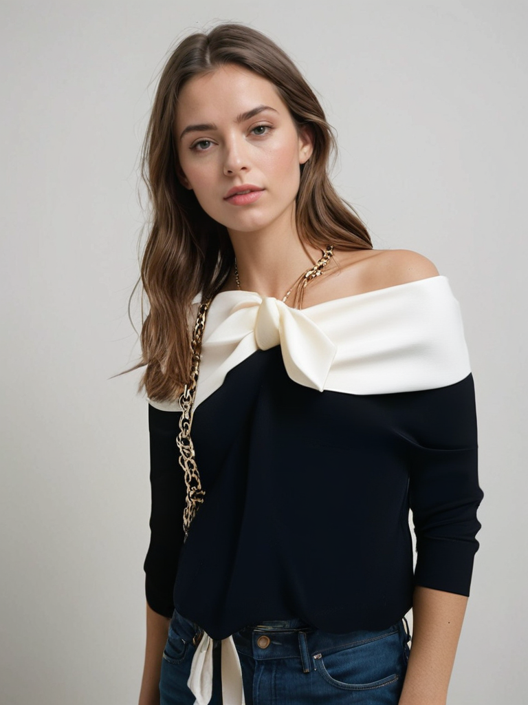 Noémie - Unique top with knot effect