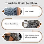 Novirae - Women's Relaxed Fit Gingham Capri Pants