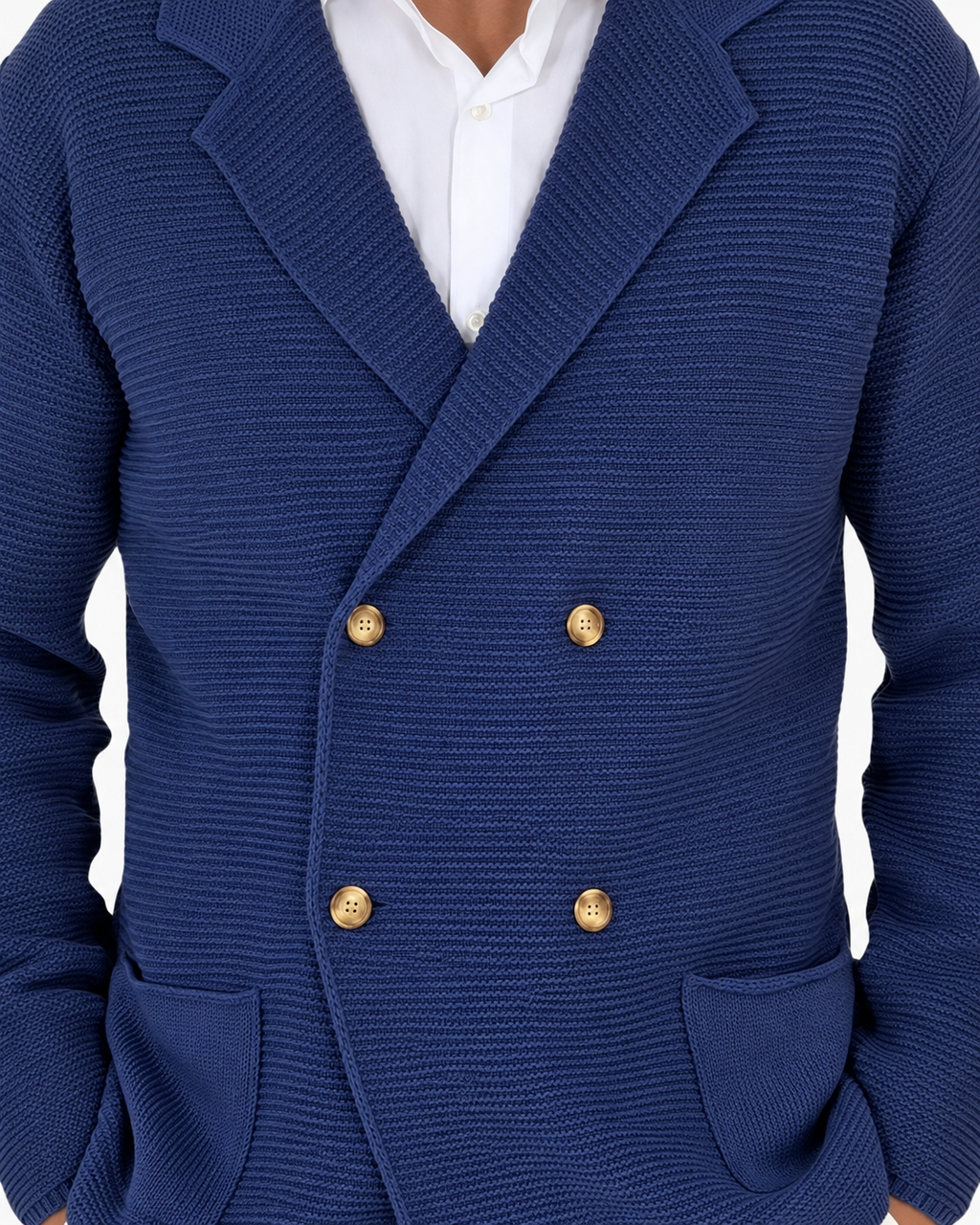 Rupert | Double Breasted Cardigan with Gold Buttons