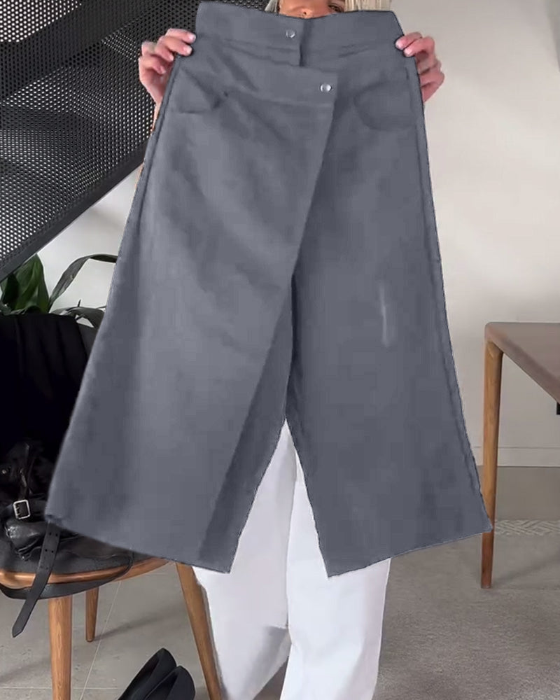 Blair - Women's Asymmetric Wide-Leg Trousers for Office and Everyday Wear