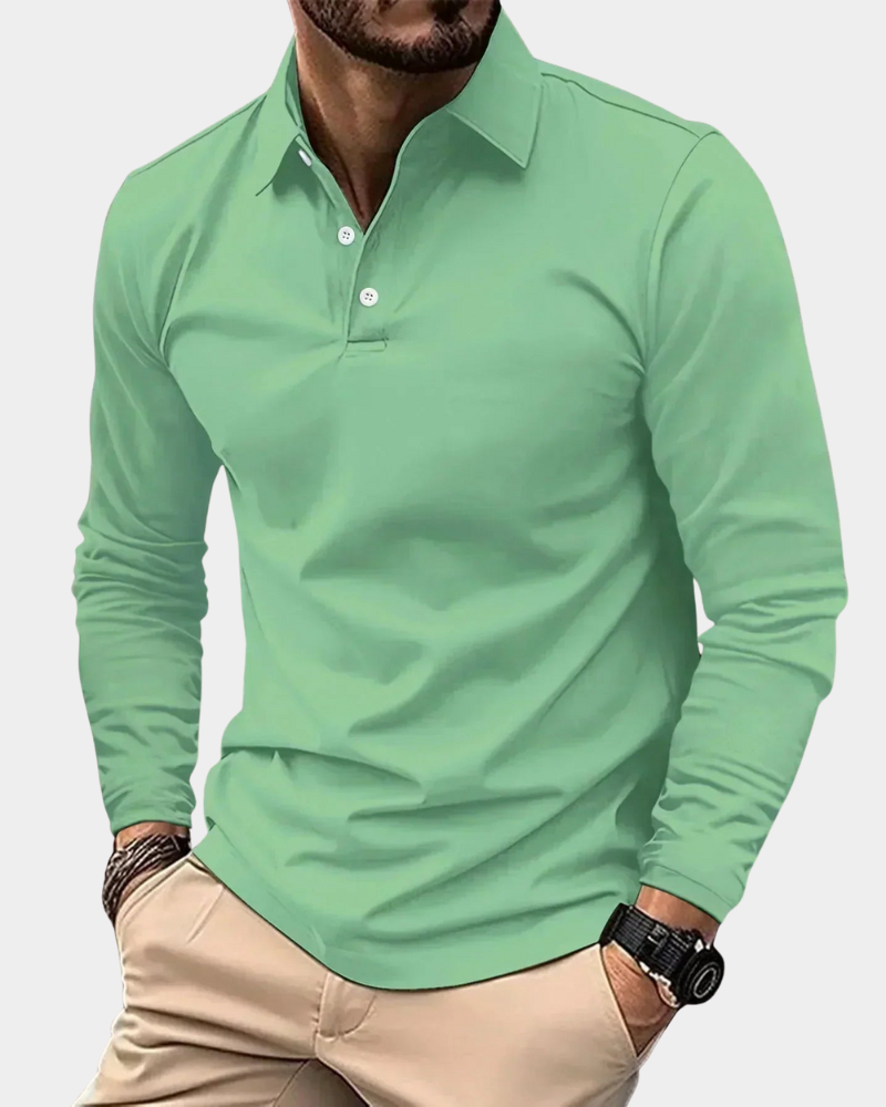 Sullivan | Long Sleeve Polo Shirt in Slim Fit