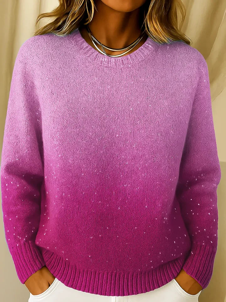 Cyravelle - Soft Ombré Knit Sweater
