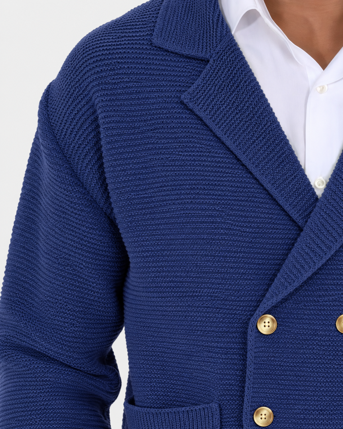Rupert | Double Breasted Cardigan with Gold Buttons