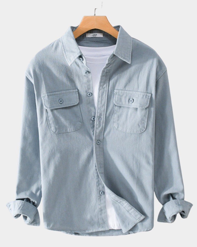 Archer | Overshirt with Buttoned Flap Pockets